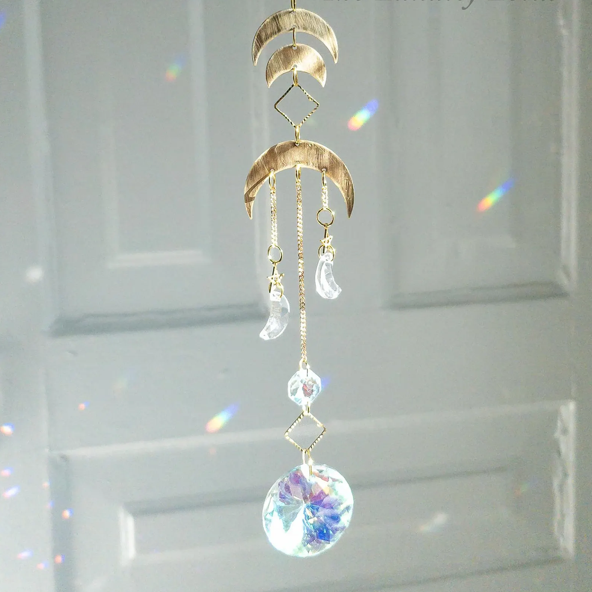Goldener Mond-Sonnenfänger im Bohemian-Stil